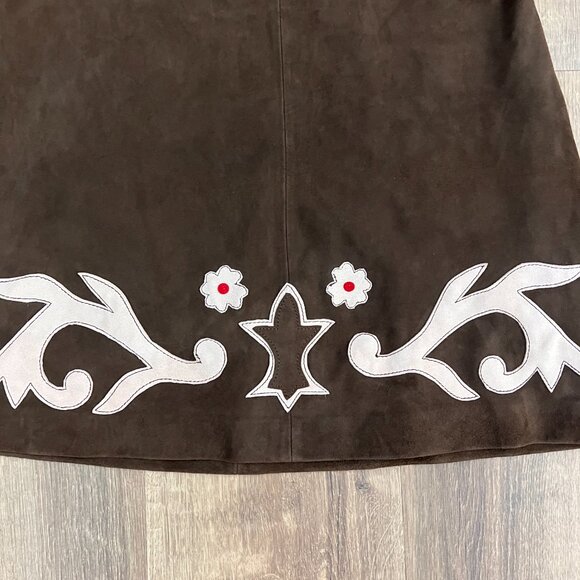 NEW Free People Sienna Goat Suede Western Mini Dress Sz XS - Picture 6 of 15